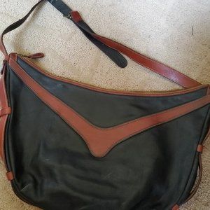 Cloetta Black and Brown Leather Shoulder Bag